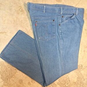 Vintage 1970s Levi’s Orange Tab Jeans Talon 42 Zipper Wide Leg Men 34x28